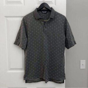 Ralph Lauren Golf Riviera Polo in Grey All Over Print Medium